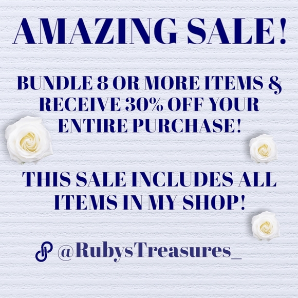 AMAZING SALE ‼️⚕️BUNDLE 8 OR MORE ITEMS, RECEIVE 30% OFF ENTIRE ORDER!⚕️!! 🤍💙 - Picture 1 of 1